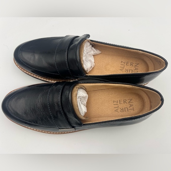 NATURALIZER Adline Navy/Black Patent Leather Loafer Women’s Size 8M NEW WITH BOX - Picture 9 of 15